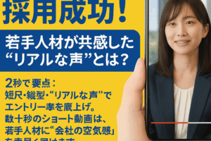 ショート動画で採用成功!若手人材が共感した“リアルな声”とは?